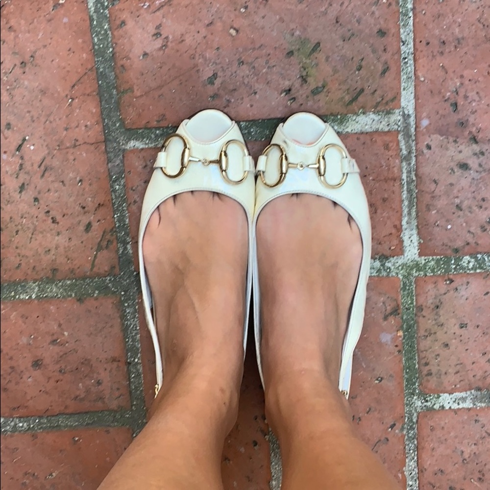 Authentic gucci slingback flats